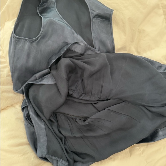 THEORY Silky Drop Waist Mini Shift Dress | Size 4 - Picture 4 of 7